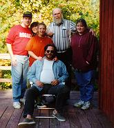 BC's Cabin: JT, Christine, Beth, Fader, BC, Les